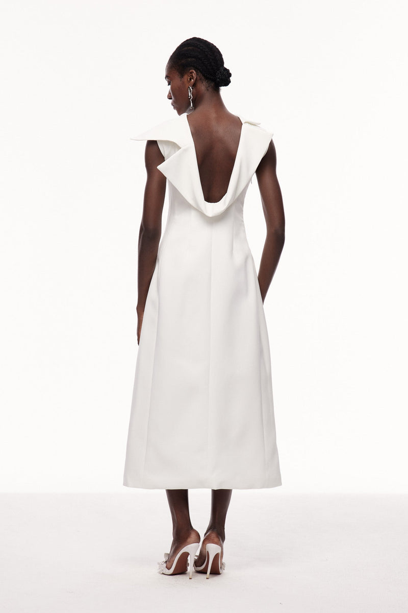 Ceel Asymmetric Backless Split Maxi Dress
