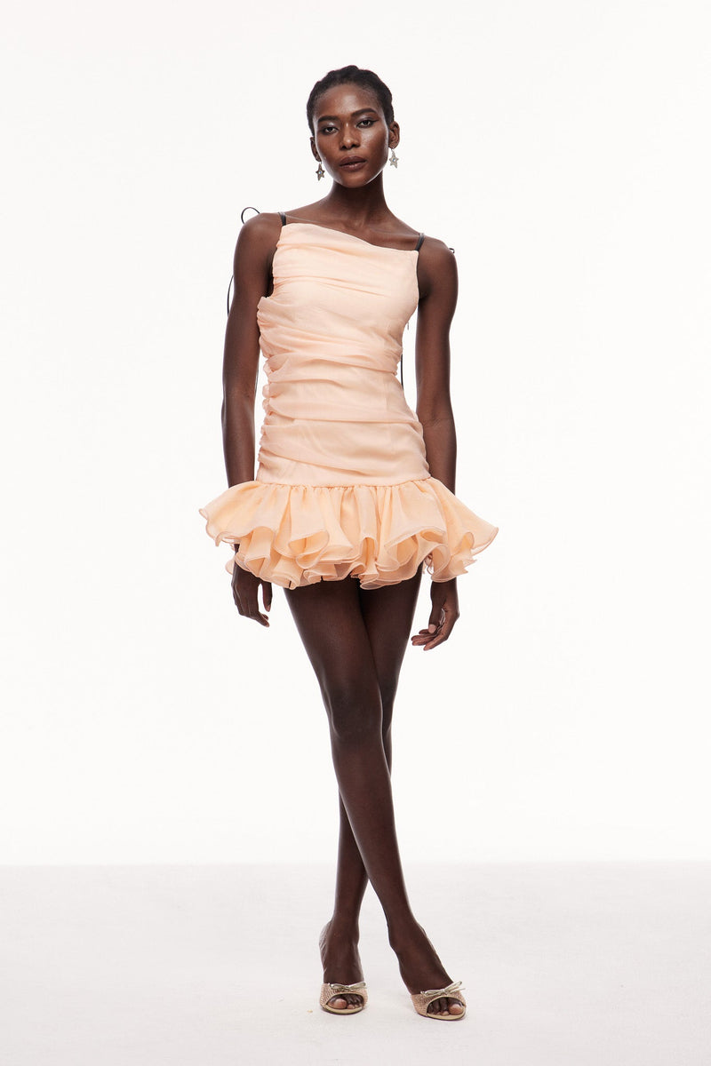 Celsa Ruch Ruffle Mini Dress