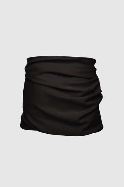 Ceyla Appliqué Skirt - Black