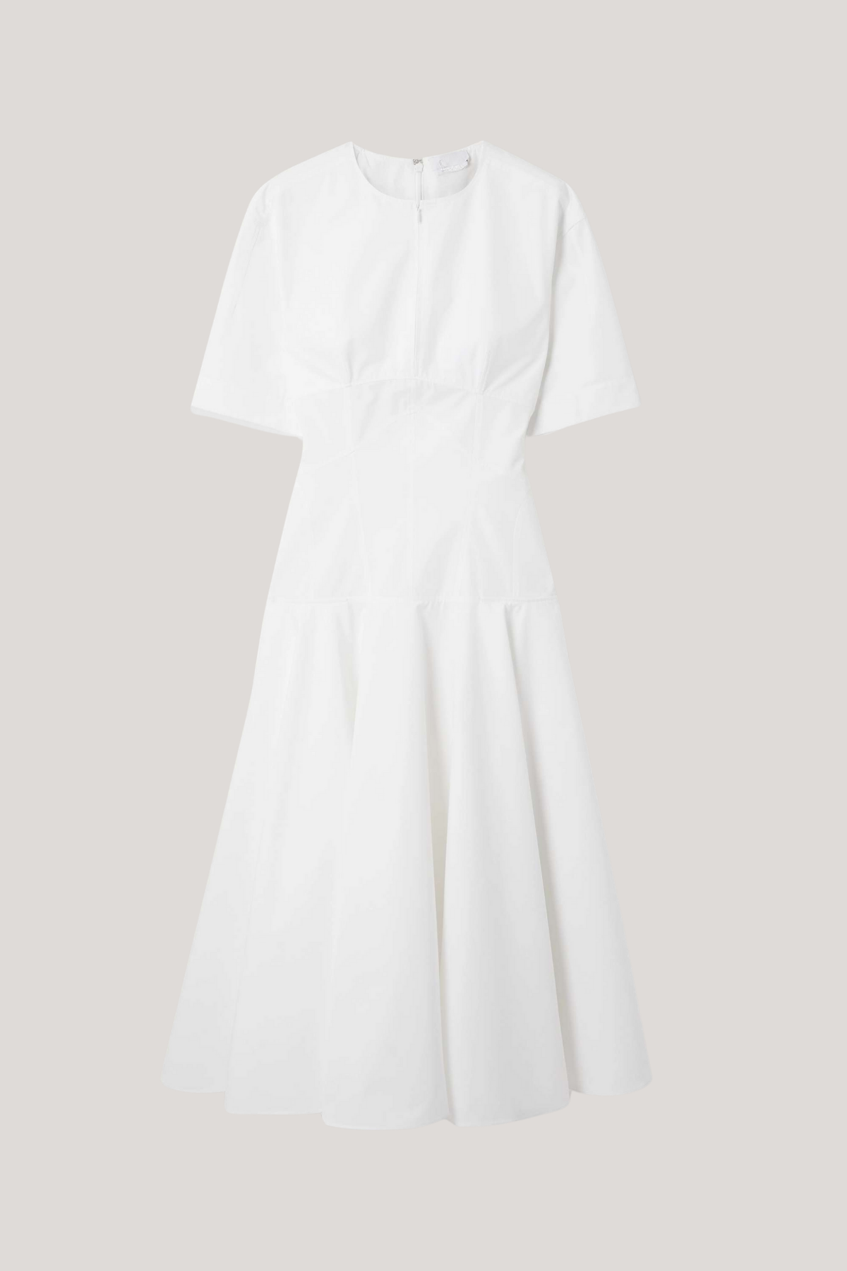 Chalice Deconstruct Ruffle Midi Dress in White
