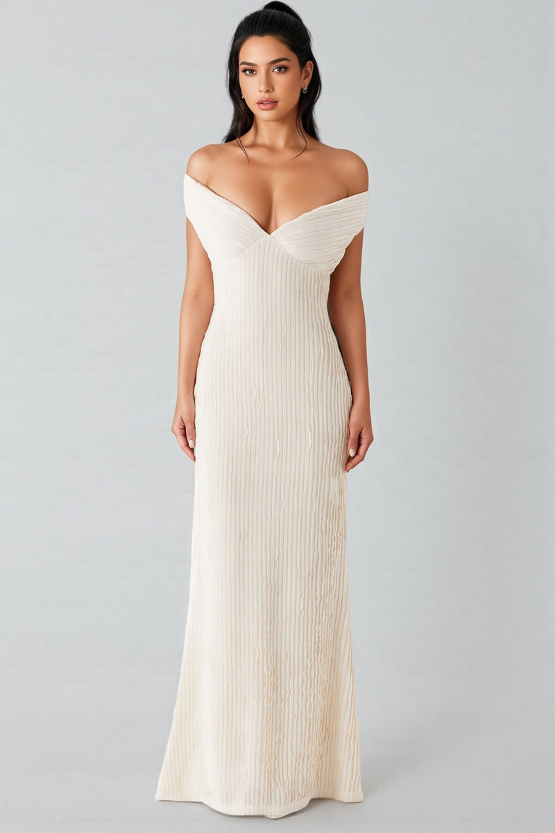 Ilthion White Strappy Backless Maxi Dress