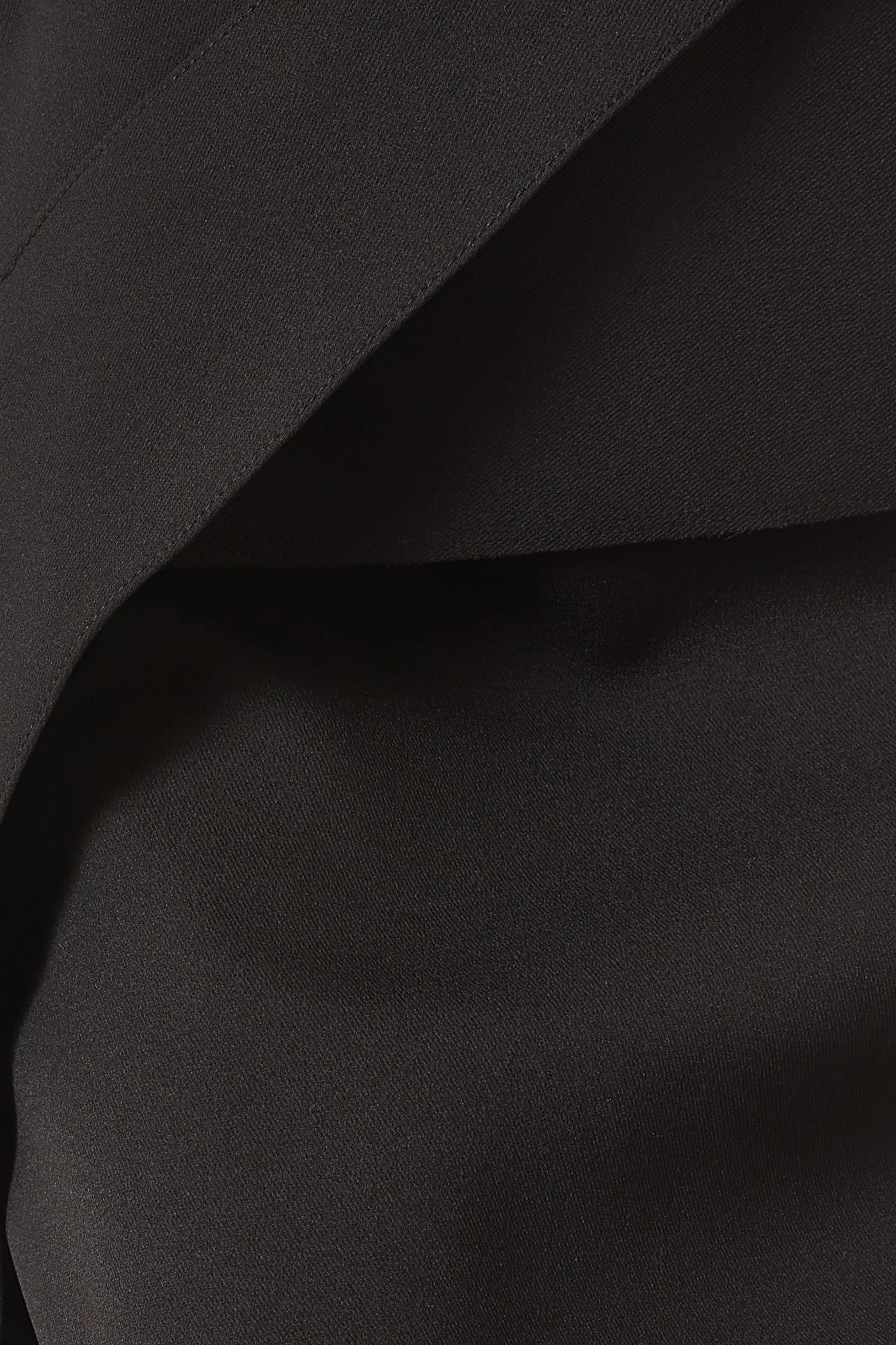 Chapera Asymmetrical Pleat Maxi Dress - Black