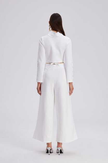 Chavdar Cutout Embellished Pants Set