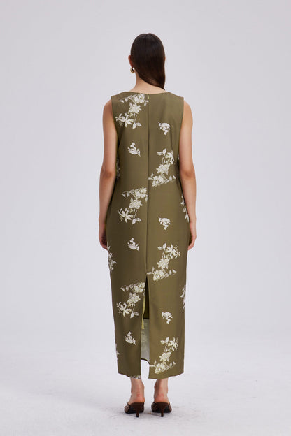Chelo Lace V Neck Maxi Dress
