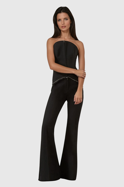 Chibuike Lapel Bootcut Pants