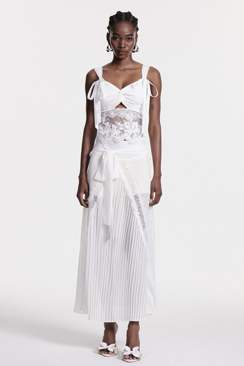 Chirag Lace Deconstruct Maxi Dress