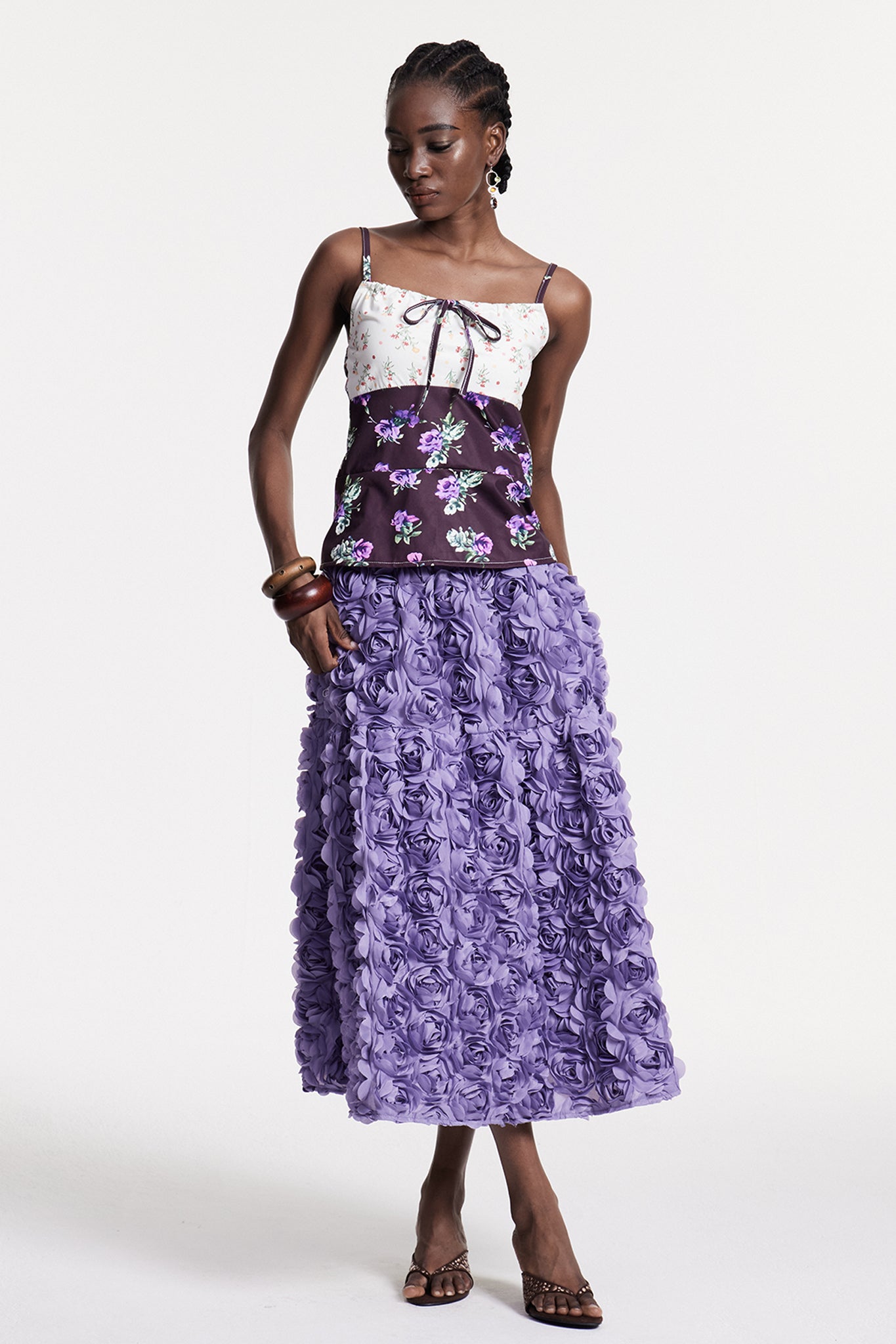 Chlodomer Flower Maxi Skirt