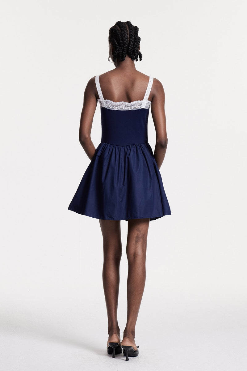 Christodoulos Lace Sleeveless Mini Dress