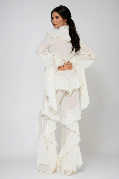 Cirila Ruffle Pants Set