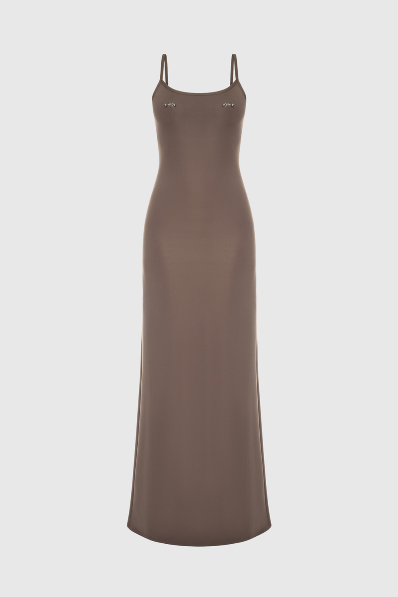 Clair Spaghetti Embellished Maxi Dress