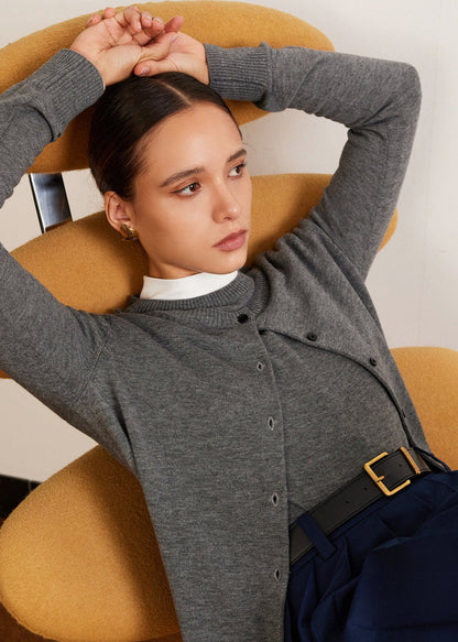Classic Button-down Knit Cardigan