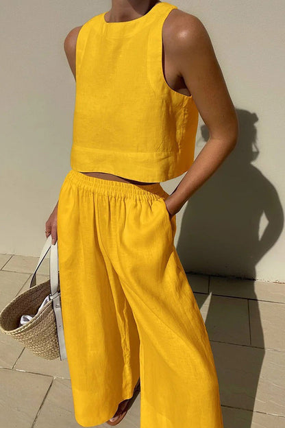 Tank Top Two-piece Pants Set