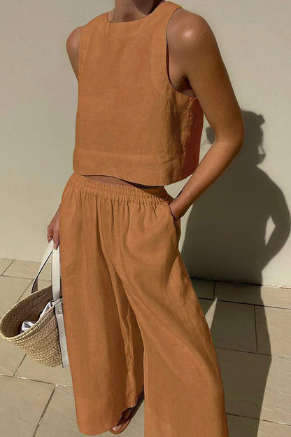 Tank Top Two-piece Pants Set