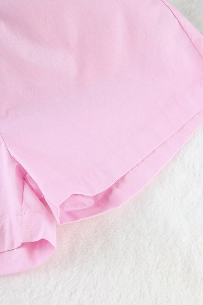 Cotton Long Sleeve Shorts Set