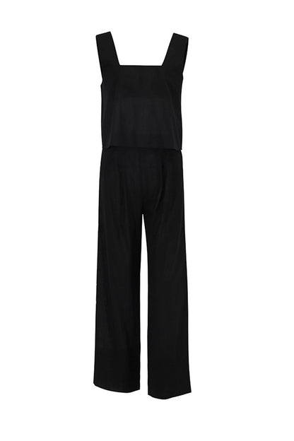 Cotton Square Neck Tank Pants Suits