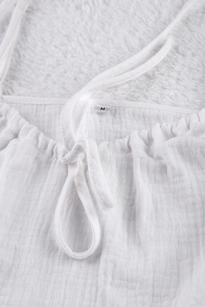 Cotton Tie-up Cami Top Shorts Suits