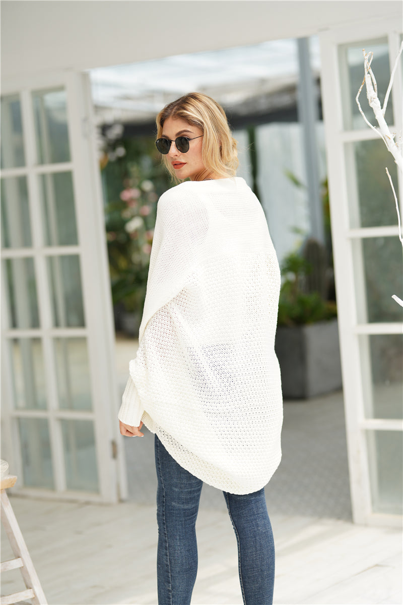 | Cream Batwing Easy on Cardigan