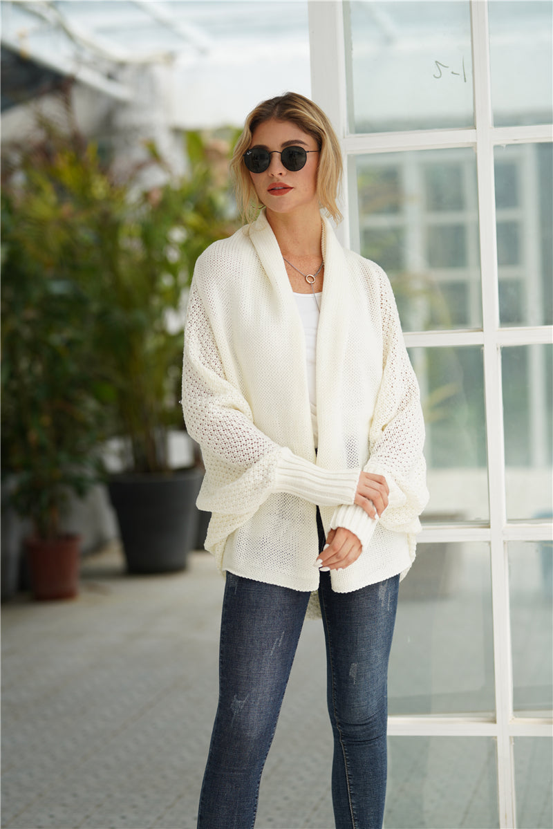 | Cream Batwing Easy on Cardigan