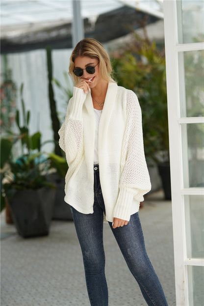 | Cream Batwing Easy on Cardigan