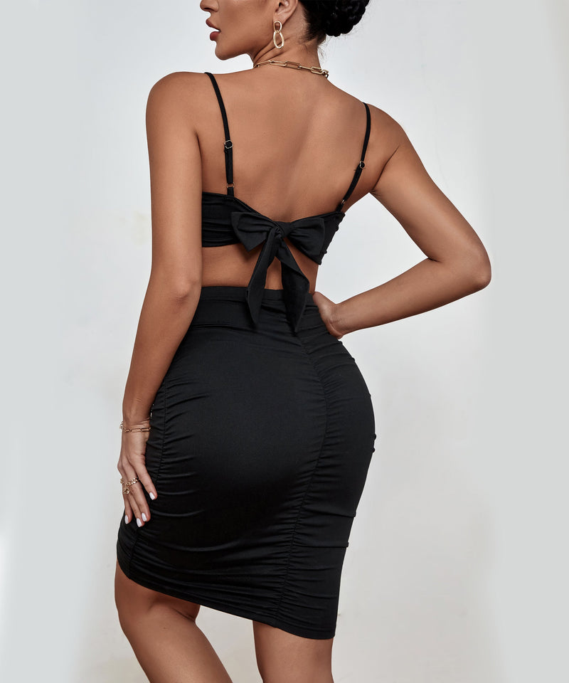 Queenika Apron Set - Black