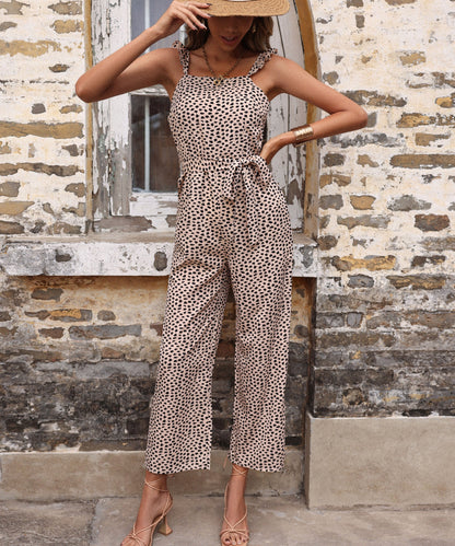 Zaniya Jumpsuit - Khaki Print