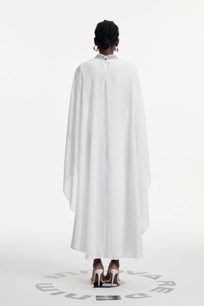 Dallas Crystal Shawl Maxi Dress