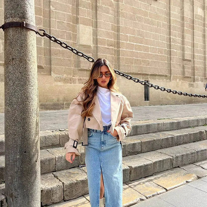 Cropped Trenchcoat