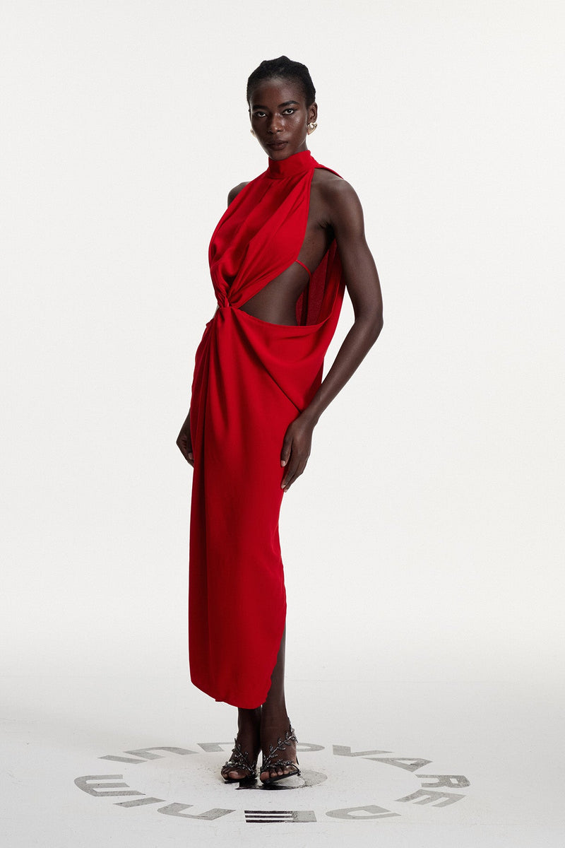 Damiano Ruch Cutout Maxi Dress