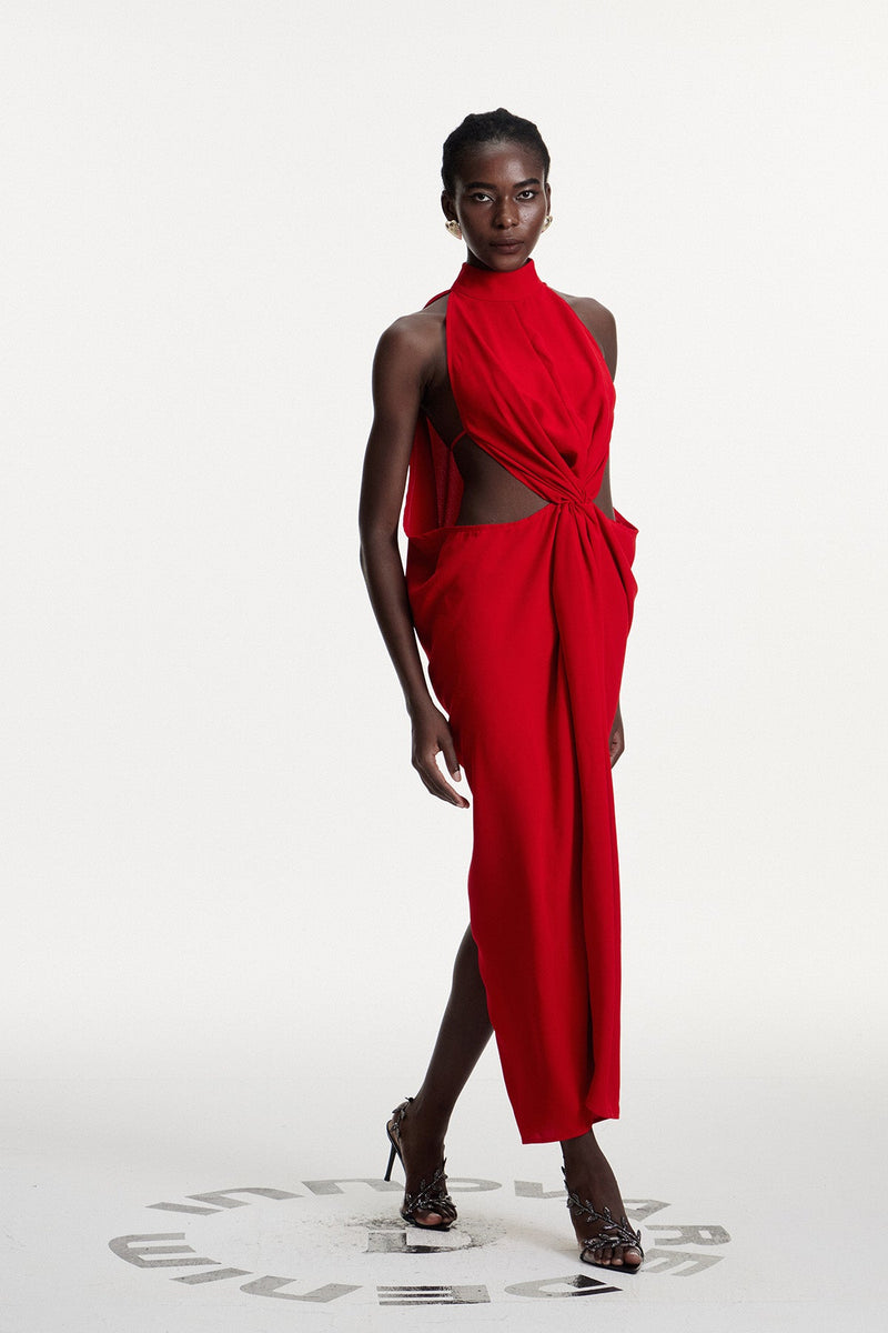 Damiano Ruch Cutout Maxi Dress