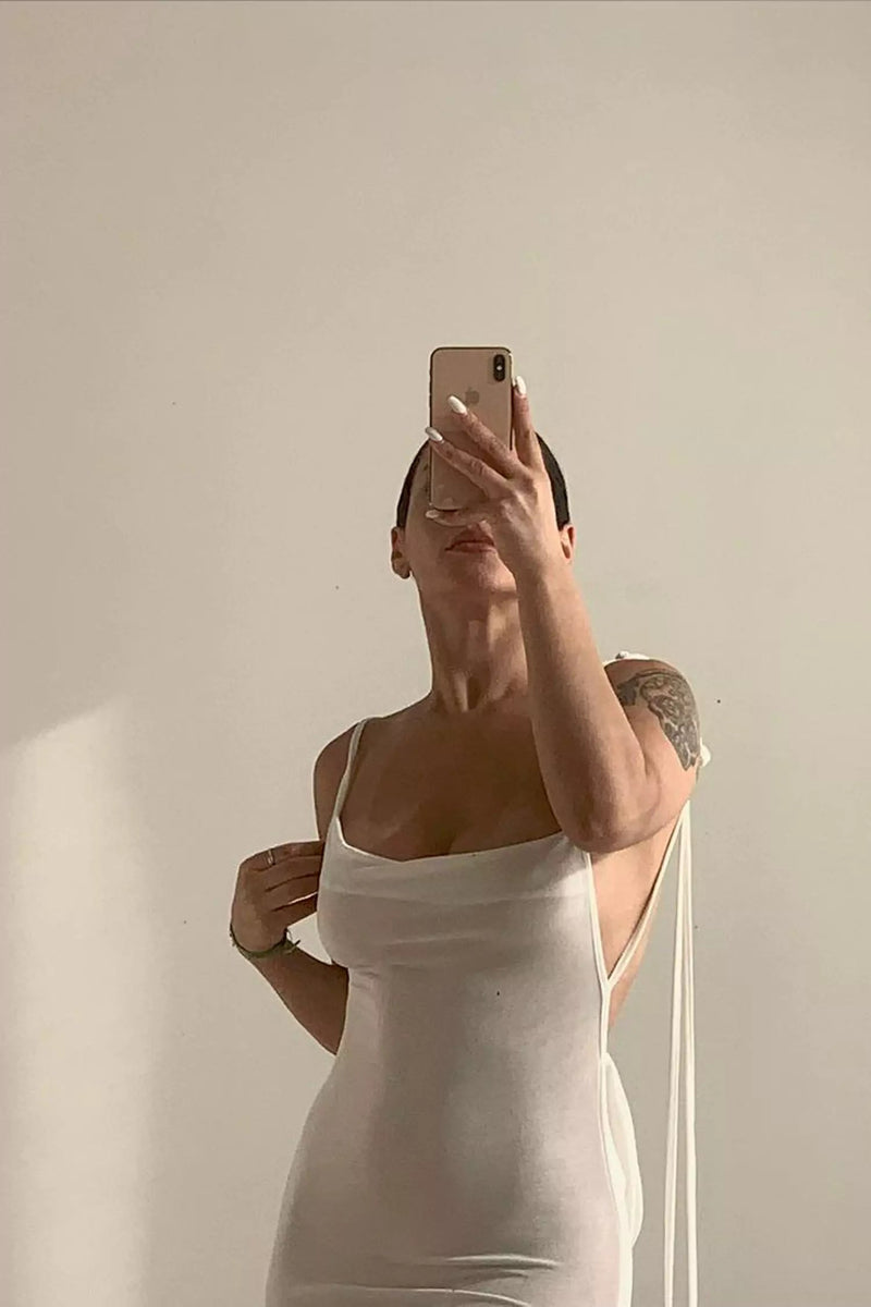 Daphne Maxi Dress-white