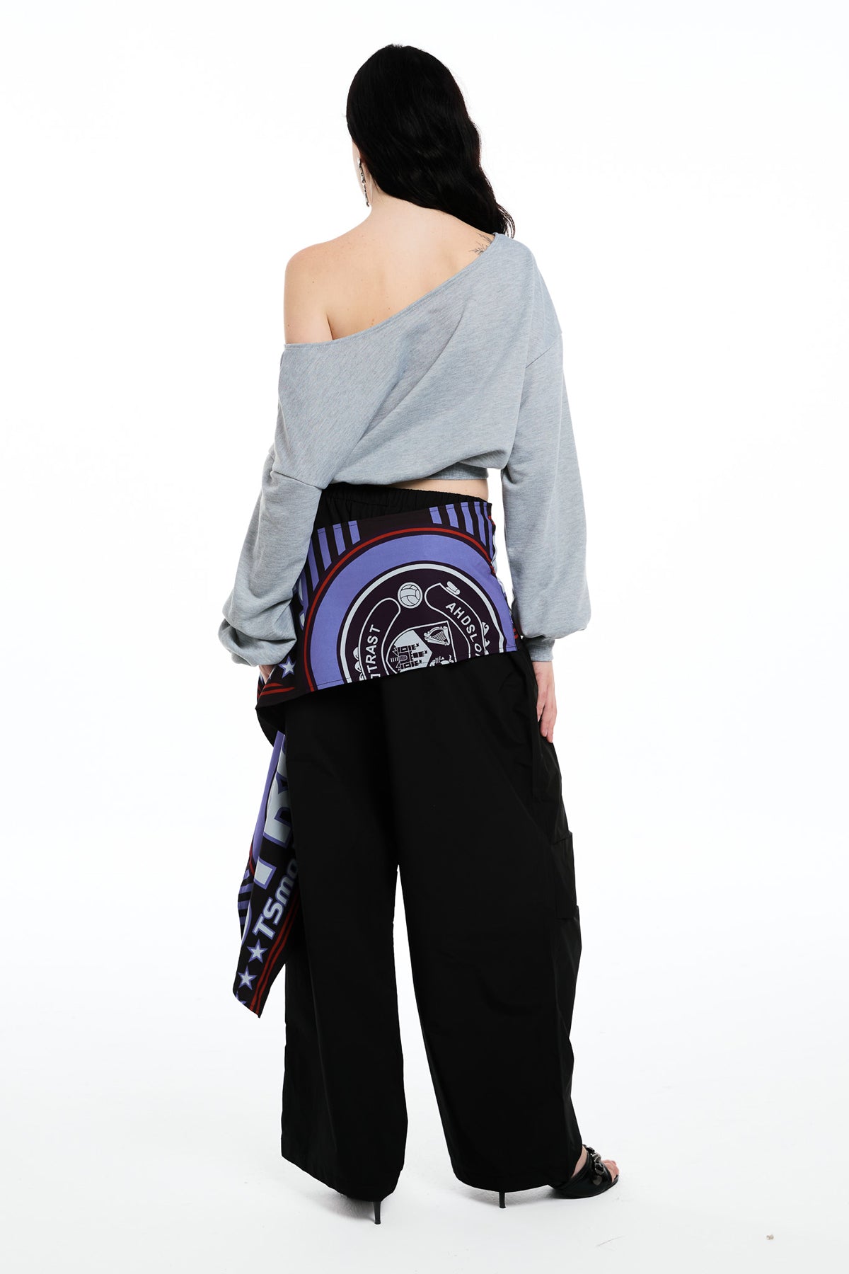 Darby Deconstruct Print Wide Leg Pants