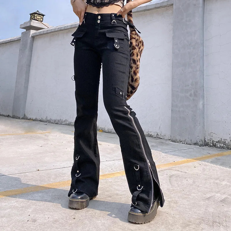 Dark Punk Y2k Halloween Pants