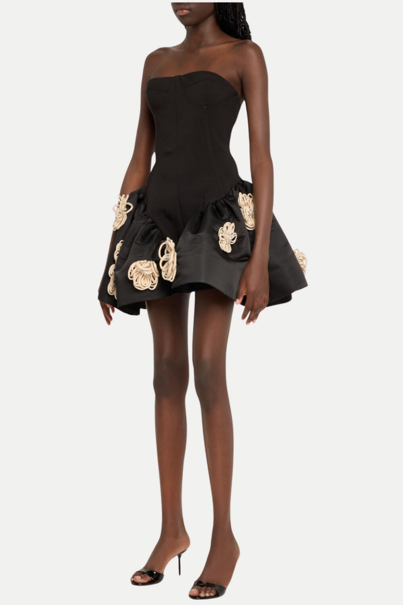 Darrah Strapless Mini Bandage Dress - Black
