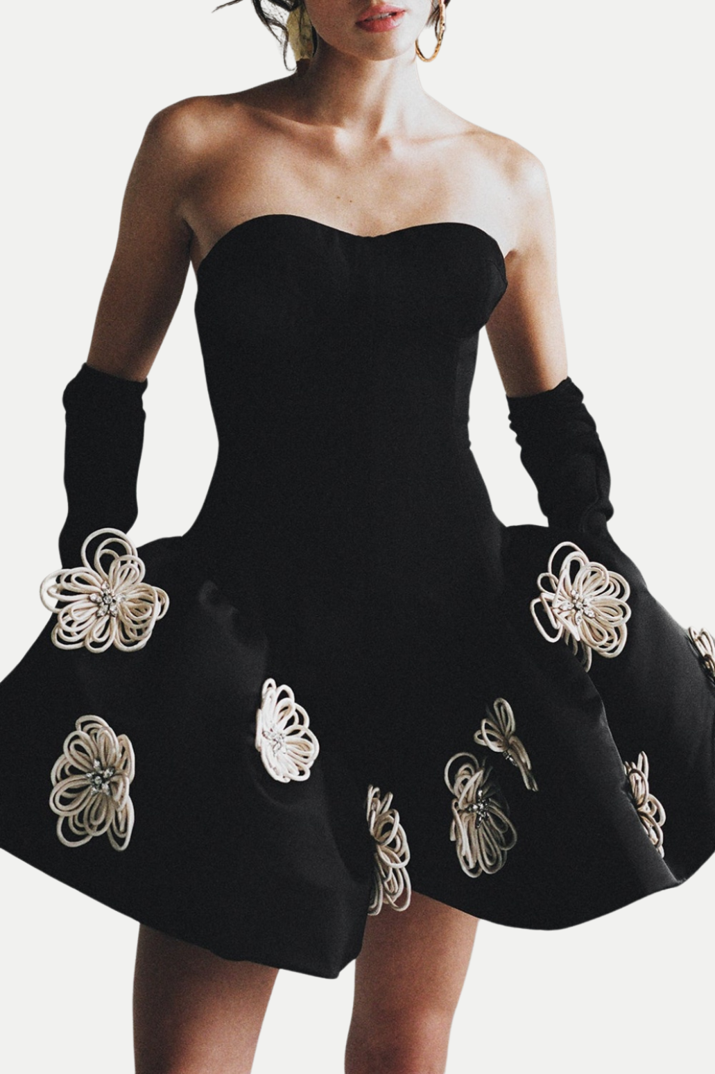 Darrah Strapless Mini Bandage Dress - Black