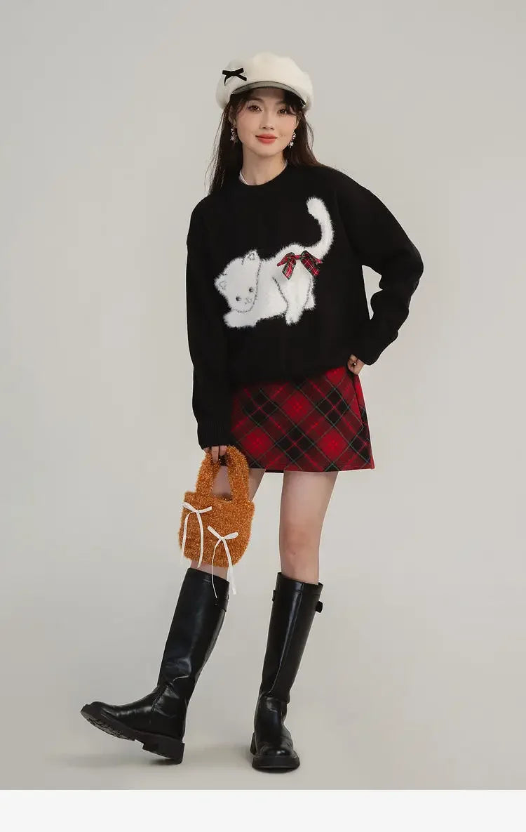 Kitty Cashmere Knitted Autumn Winter Sweater