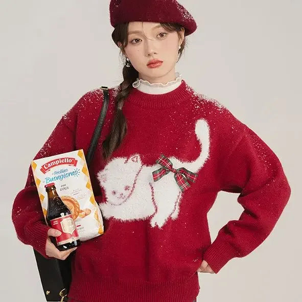 Kitty Cashmere Knitted Autumn Winter Sweater