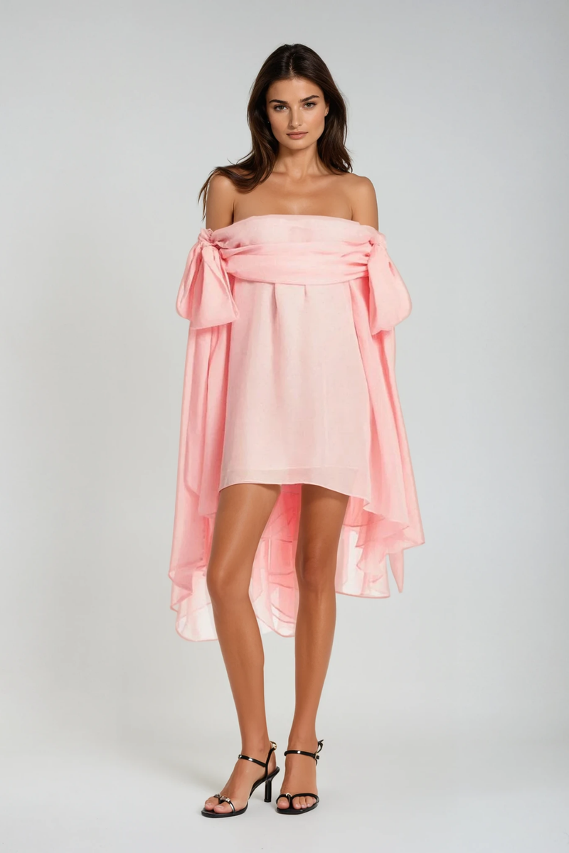 Deirbhile Off Shoulder Fringe Mini Dress