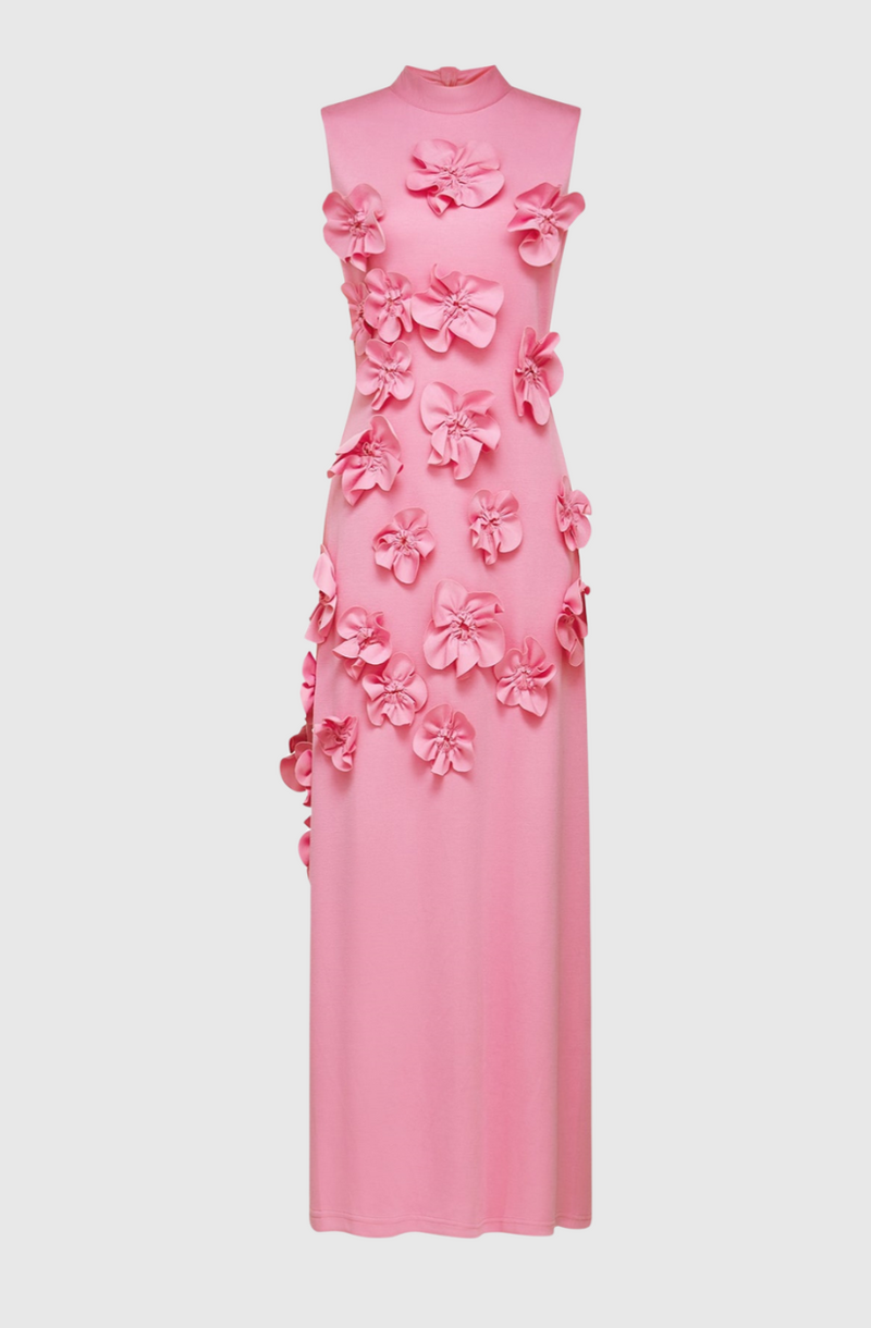 Dekeda Appliqué Bow-tie Sleeveless Maxi Dress