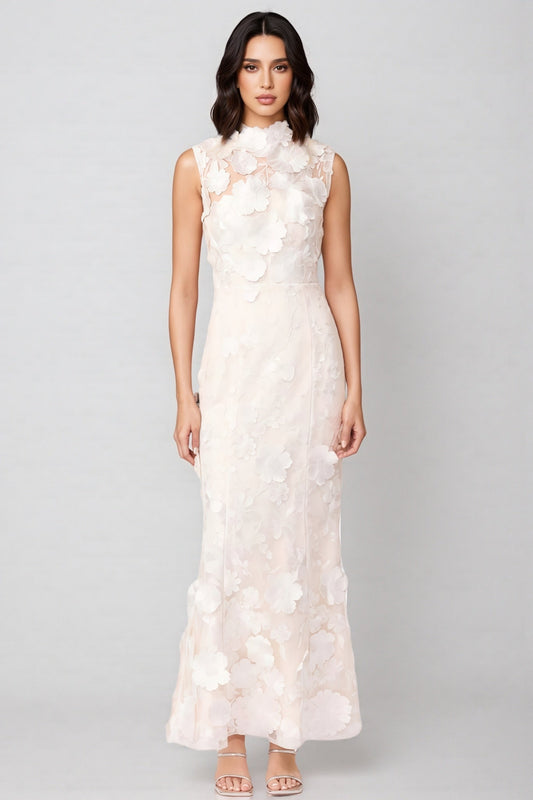 Jastet Embroidered 3d Maxi Dress