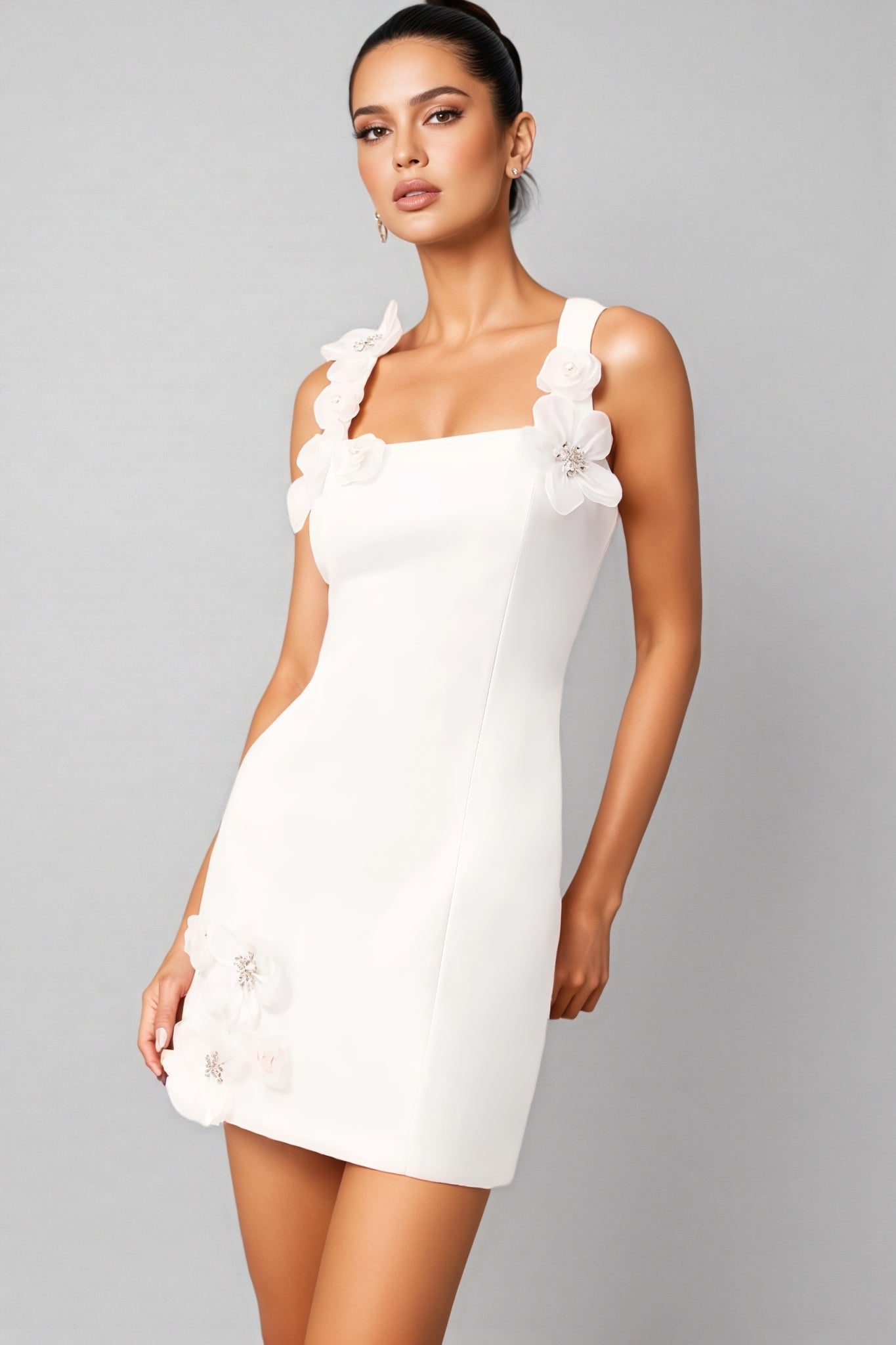 Valentina White Mini Dress