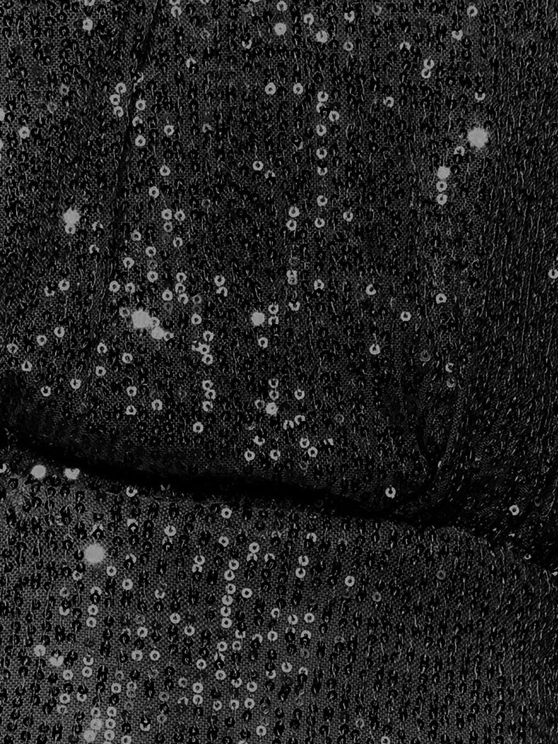 Layton Sequin One-shoulder Midi Dress - Black