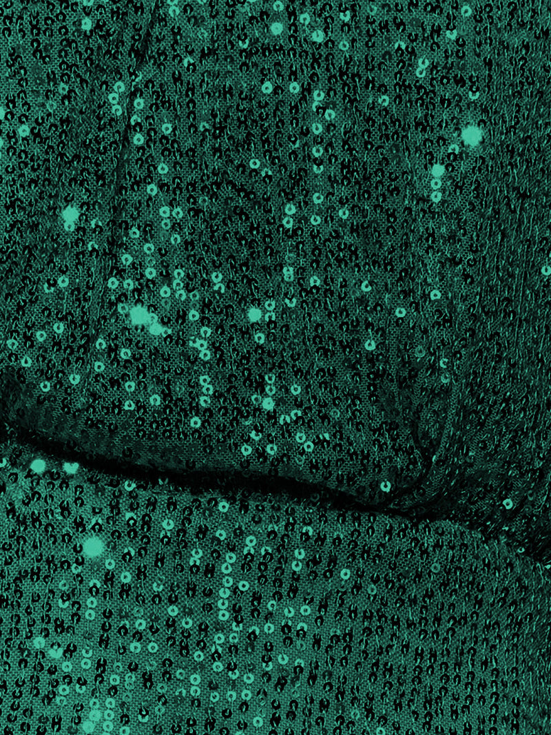 Layton Sequin One-shoulder Midi Dress - Emerald
