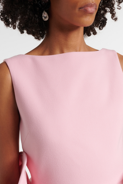Eadwiella Appliqué Backless Mini Dress