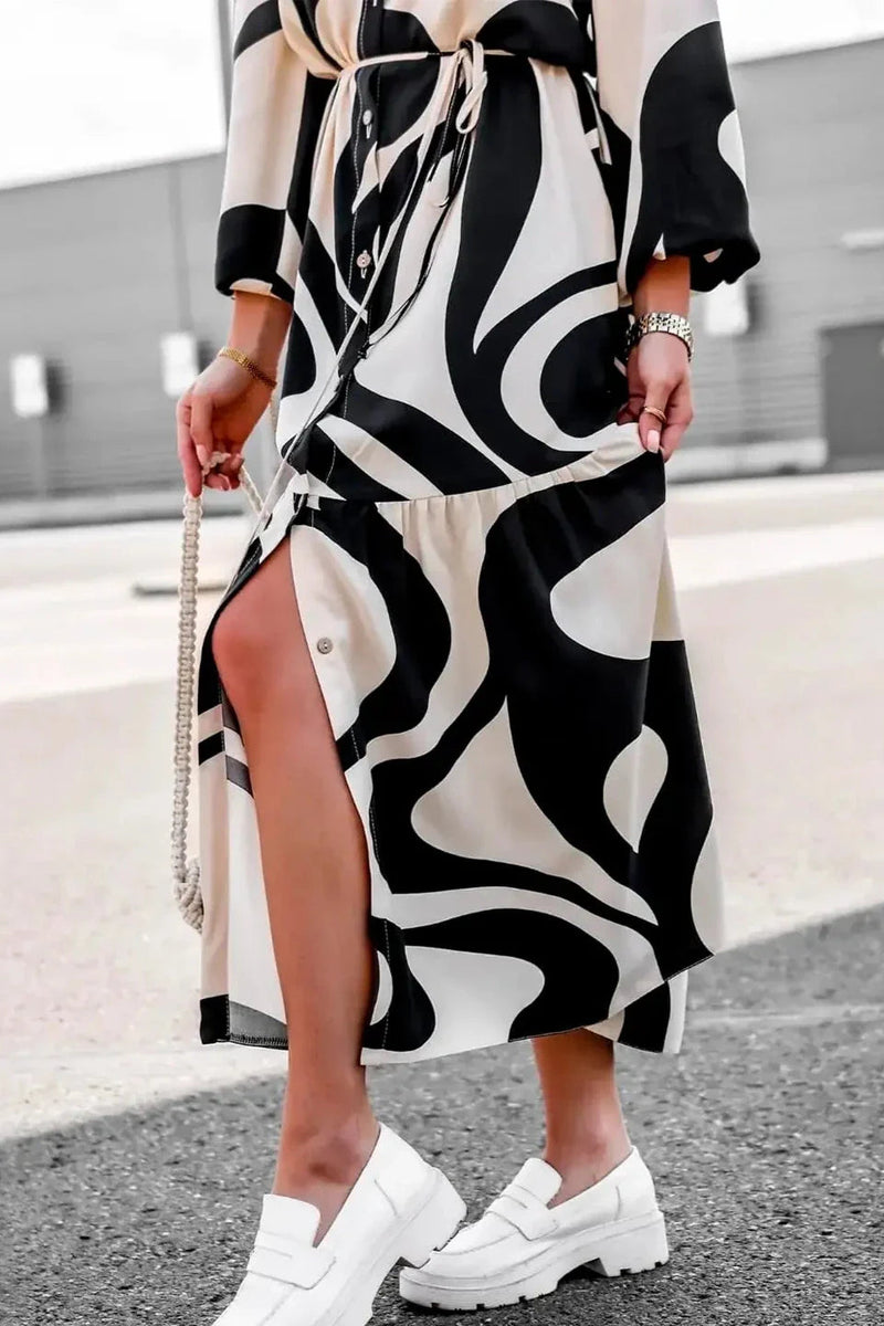 Effortless Print Maxi Dress