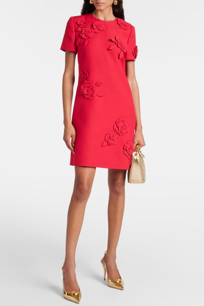 Eleanor Appliqué Mini Dress