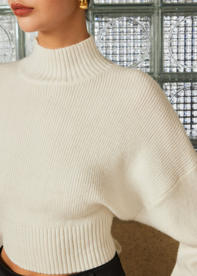 Open-back Bow Sweater