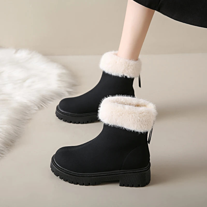 Simple Fashionable Plush New Versatile Cotton Snow Boot