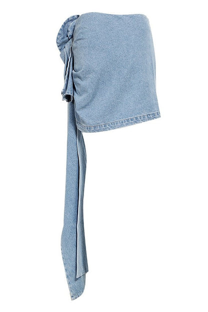 Elianna Denim Mini Skirt