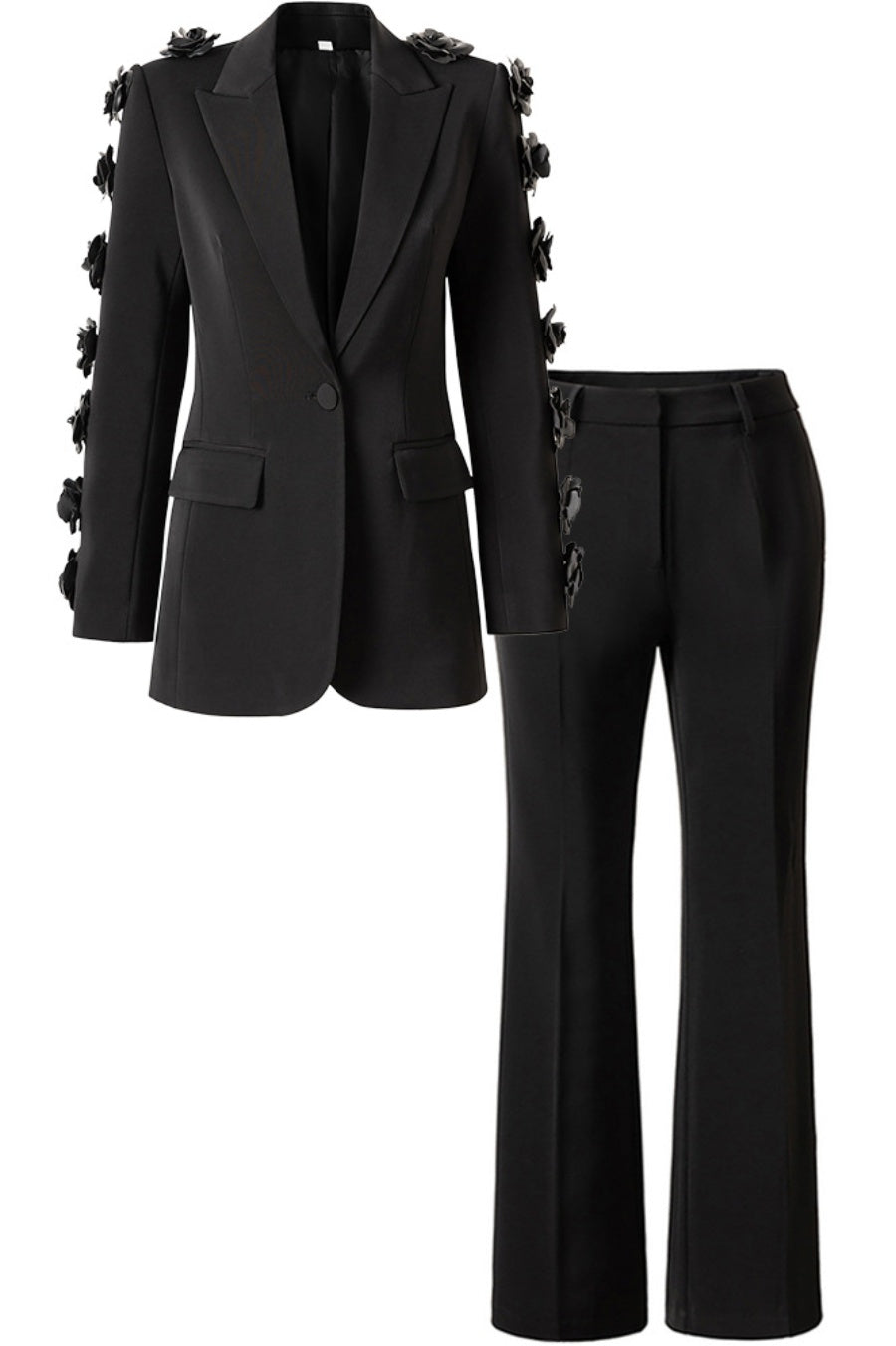 Elise Embellished Blazer Two Piece Set