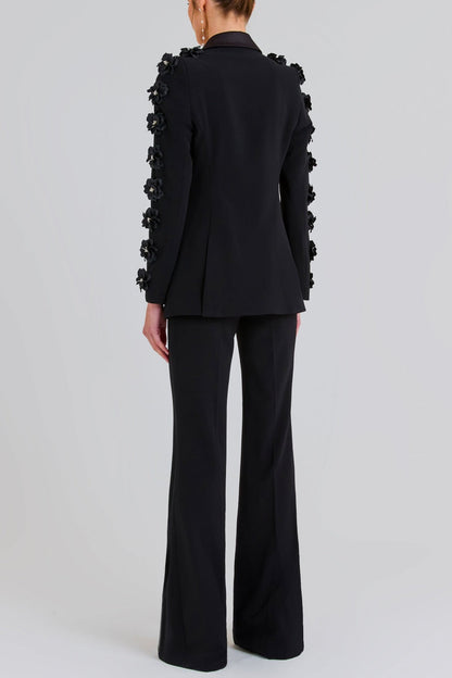 Elise Embellished Blazer Two Piece Set